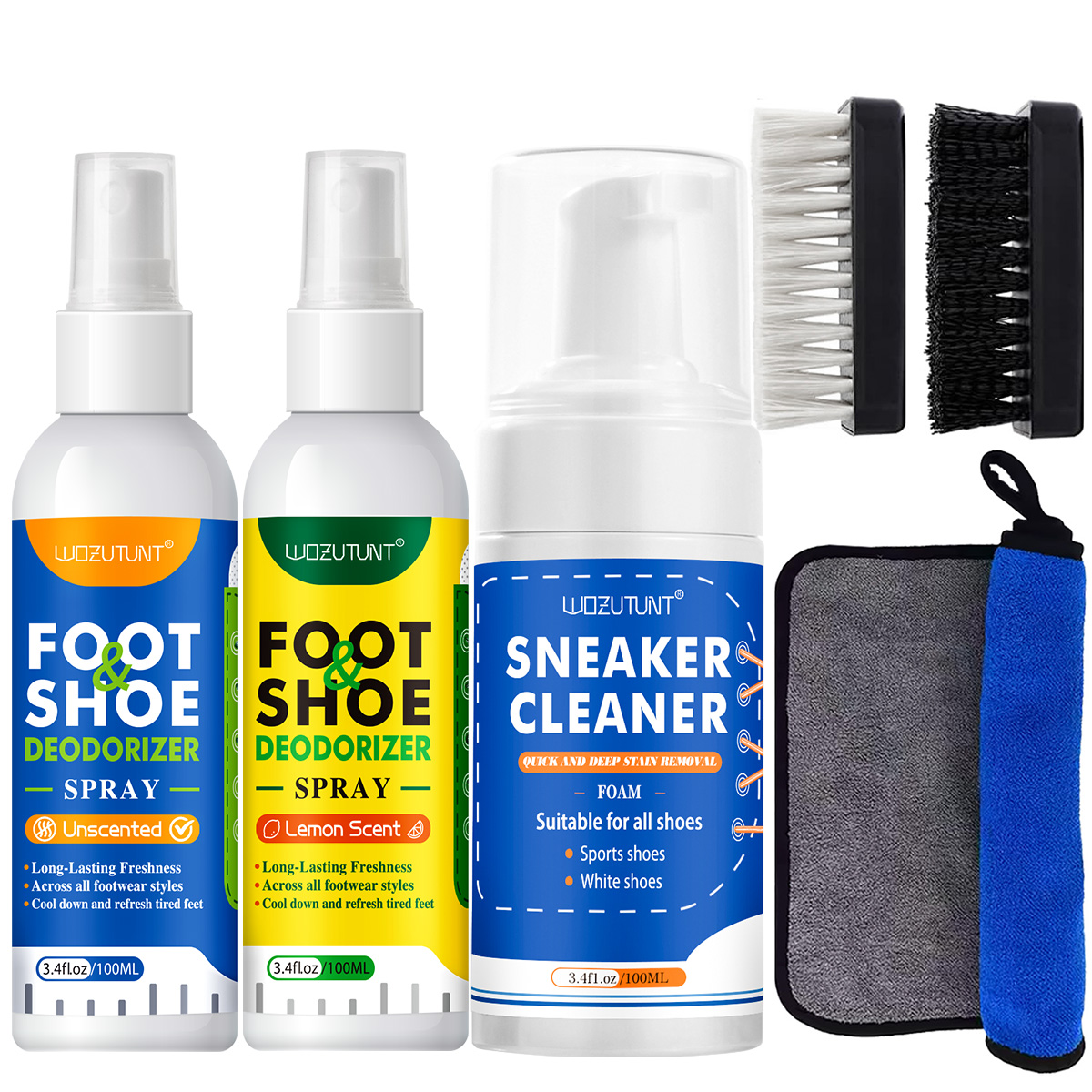 Shoe Cleaning Brush - WOZUTUNT Multifunctionele schoenontgeurspray of borstel of