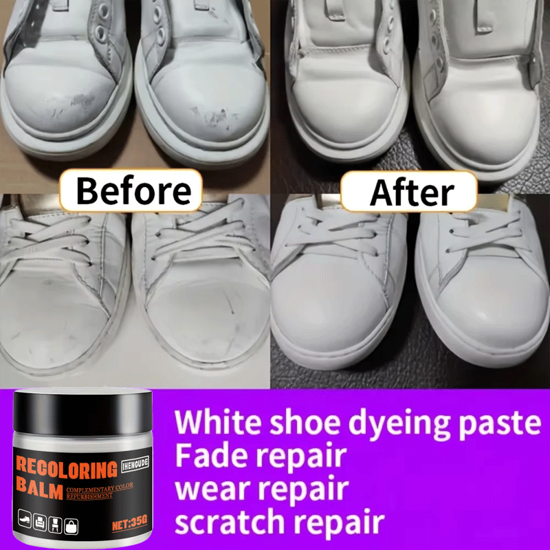 Lederen Schoen Witte Herkleurp - Sneaker Cleaner recensie en prijs